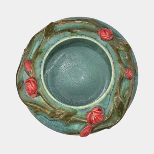 Ephraim Faience Hand Made Miniature Rose Bowl - Picture 5 of 6
