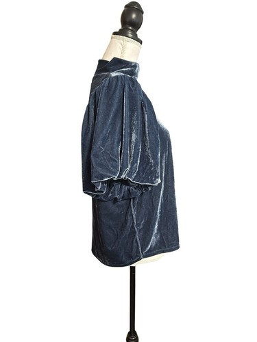Free People Samt Strick Claudia Top Damen großer Puff Kurzarm Boho Fee - Bild 5 von 11