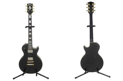 (Burny) RLC-70 BLK '60 Model Black Made in JPN 1990-1992 LP Custom Type E.Git...
