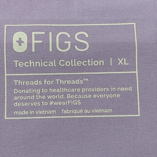 FIGS Caterina Scrub Tops (Lot of 4) Womens XL Purple Blue Gray Green FW1000 - Picture 3 of 24