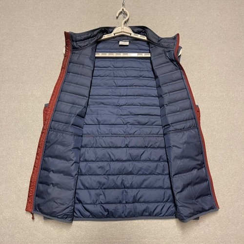 Columbia Puffer Vest Mens XL Rust Red 650 Fill Duck Down Feathers Insulated - Picture 5 of 11