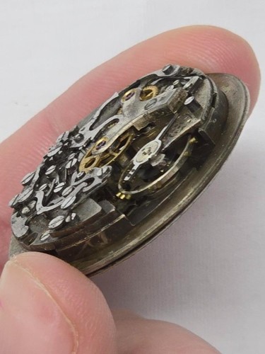 Movimiento Breitling 17 joyas sin ajustar (LEER) no funciona - sin carcasa - Imagen 7 de 11