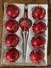 VINTAGE CHRISTMAS MERCURY GLASS TREE TOPPER SET MID CENTURY ORNAMENTS RETRO CD20