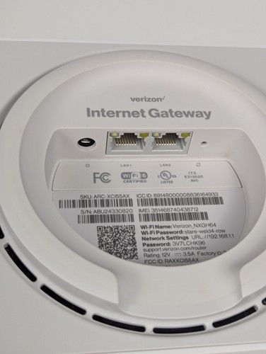 Verizon ARC-XC155AX 5G LTE Internet Gateway Home Router WLAN Hotspot weiß - Bild 10 von 11