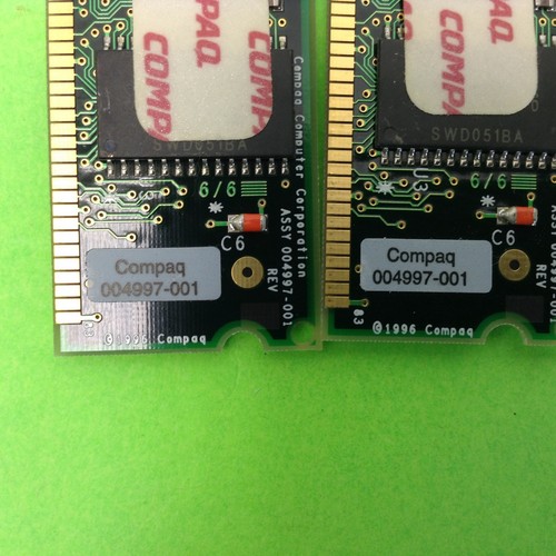 Set of (2) Compaq 004997-001 2 RAM Random Access Memory RAM - Picture 3 of 3