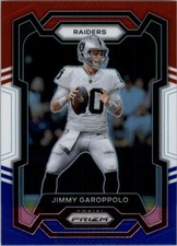 2023 Panini Prizm Prizms Red White and Blue #176 Jimmy Garoppolo - FB