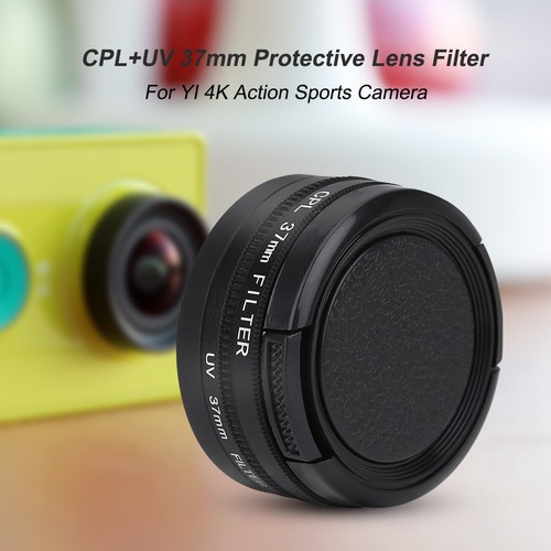 New CPl UV 37mm Protective Lens Filter For YI 4K Action Sports Camera - Picture 2 of 8