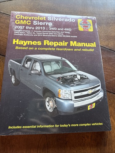 2007-2013 Silverado Sierra Suburban Tahoe Yukon Avalanche Repair Manual 2983