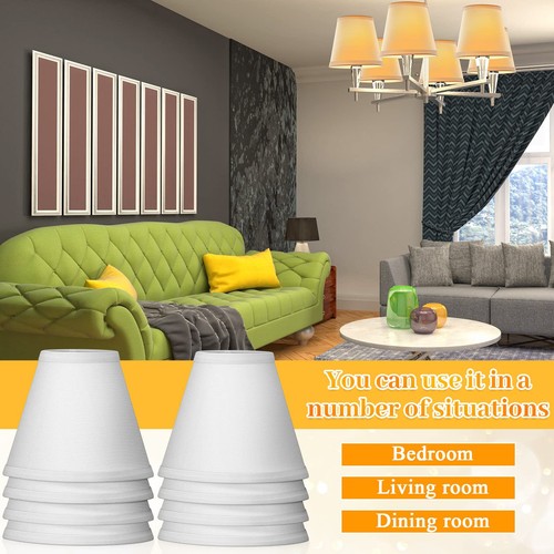 10 Pack Small Lamp Shade Barrel Fabric Lampshade Cover Clip on Table Floor La... - Picture 7 of 7