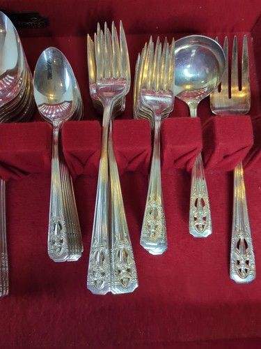 116 Pieces Harmony House AA+ Silverware In Original Box. Serving Set For 12 - Picture 8 of 19