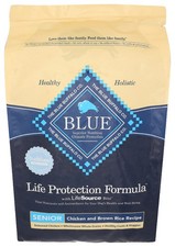 Blue Buffalo Dog Food Senior Chicken Broth Recipe 15 lb (Pack of 1) 5.80 per pound