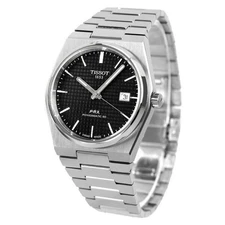 Unused TISSOT PRX T137.407.11.051.00 Black Powermatic 80 Men Watch in Box