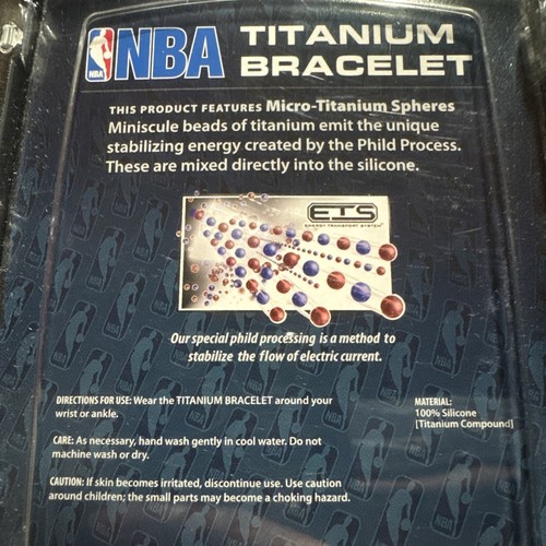 Phiten NBA Titanium Bracelet: NBA All-Star Game Los Angeles 2011 Size 7 1/2” - Picture 6 of 6