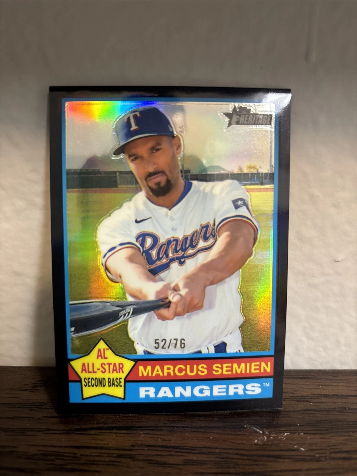 2025 Topps Heritage - Marcus Semien #400 Chrome Black Border /76