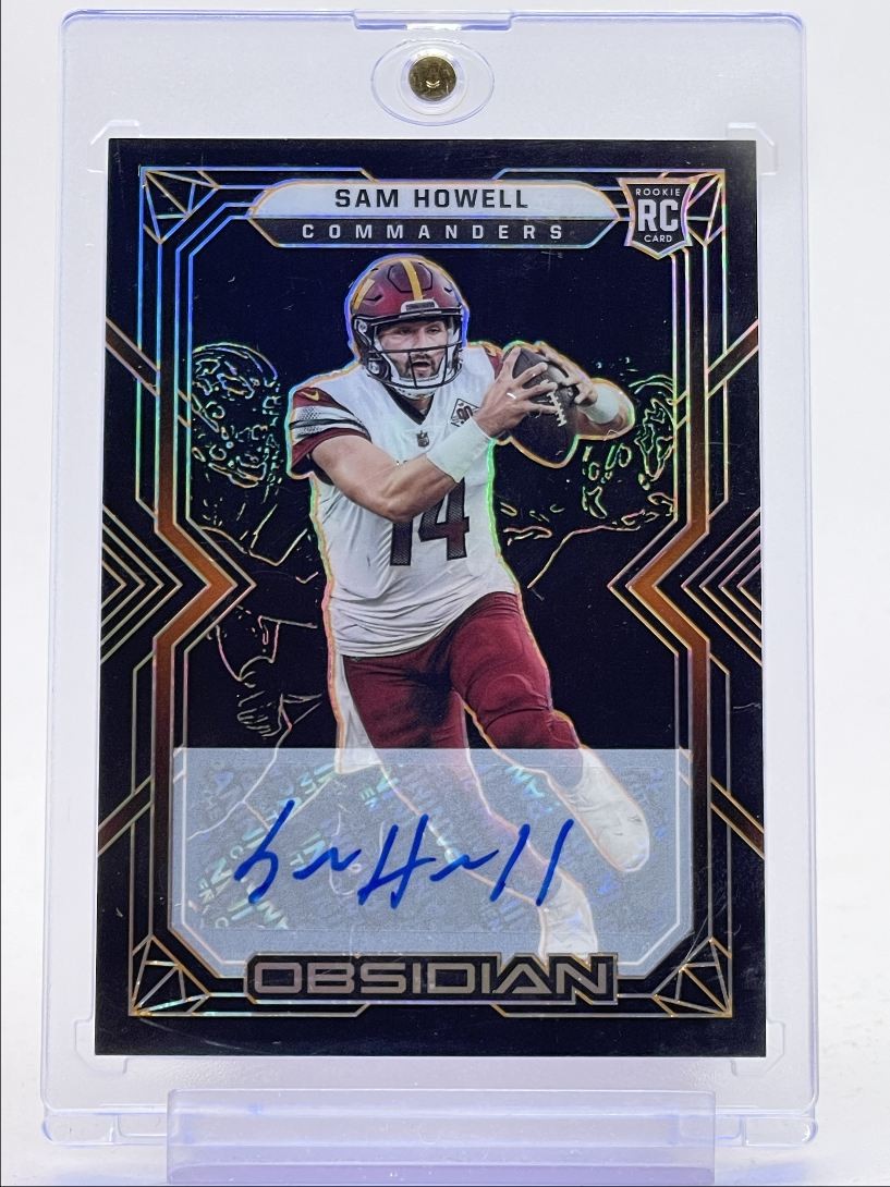 SAM HOWELL 2022 OBSIDIAN ROOKIE AUTOGRAPH ORANGE ETCH RC AUTO /75 Q0170