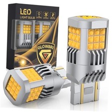 7440 LED Bulb Amber Yellow, All-Aluminum Body, Wide LED Bulb 7443 warm white