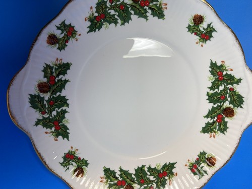 Queens Rosina Yuletide Holly 10" KUCHEN DESSERTTELLER SCHALE China England - Bild 13 von 20