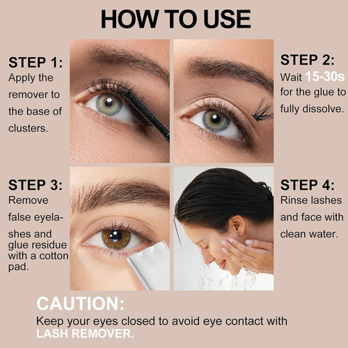 Eyelash Glue Remover 5ML Cluster Lash for Individual False Lashes,... - Picture 7 of 7