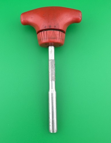 Snap On Tools Ratcheting T-Handle Screwdriver Red 4" Long Magnetic Bit Driver