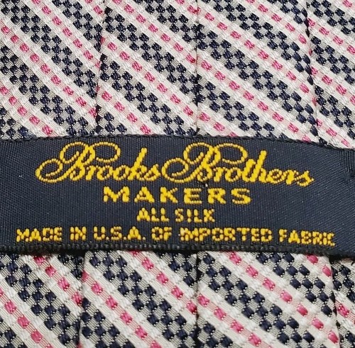Corbata Brooks Brothers Makers patrón de rayas multicolor para hombre corbata de seda - Imagen 3 de 5