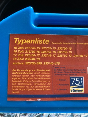 PKW Schneeketten -Filmer Super  Grip Typ 635 - Bild 3 von 3