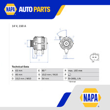 Alternator 0986047960 Bosch 1376501 1387927 6G9N10300XC Top Quality Guaranteed