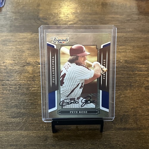 2008 Donruss Sports Legends Gold Pete Rose Auto 49/50 Phillies ๐ฅ๐ฅ๐ฅ