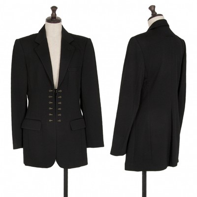 ジャケット・アウター Jean paul GAULTER Classic superlong coat Jean Paul GAULTIER CLASSIQUE Wool Gaba Long Jacket Purple 40