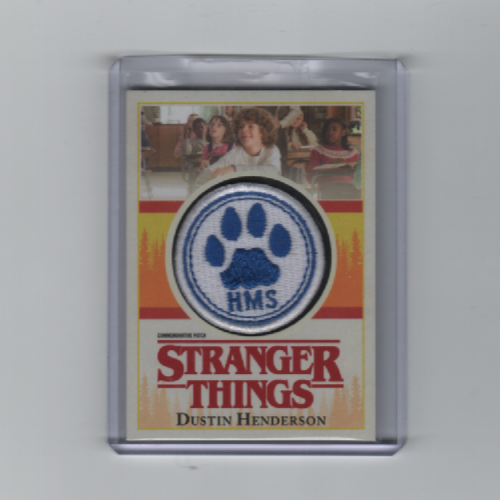 STRANGER THINGS SEASON 1 DUSTIN HENDERSON PATCH CARD (HMS) RETAIL EXCLUSIVE - Picture 1 of 2