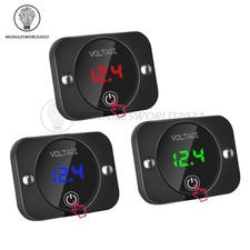 12V-24V LED Digital Voltmeter Waterproof Voltage Gauge Meter Touch Display Panel