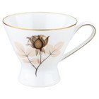 Mokkatasse D 7 cm H 6 cm Rosenthal Form 2000 Schattenrose mit Goldrand
