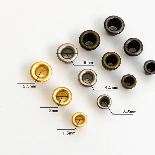 100X Mini Eyelet Buttons Doll Belt Buckles Metal Shoes Sewing Acc 1.5/2/2.5mm  - Picture 5 of 8