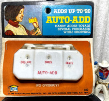 Rare Vintage NOS 1968 Schoolhouse Products 320  "AUTO-ADD"  Handy Adder White