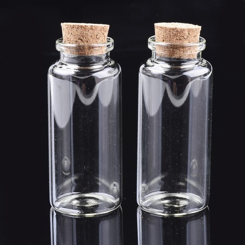 GROSSER KORKSTOPPER GLASFLASCHEN ZAUBERGLAS KLAR LEERE DURCHSTECHFLASCHEN HEIDNISCHE HOCHZEIT ZUM SELBERMACHEN - Bild 8 von 14