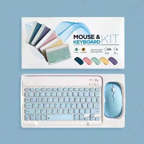 Wireless Bluetooth mouse keyboard suit ultrathin Rechargeable for PC ipad Mac - Picture 5 of 18