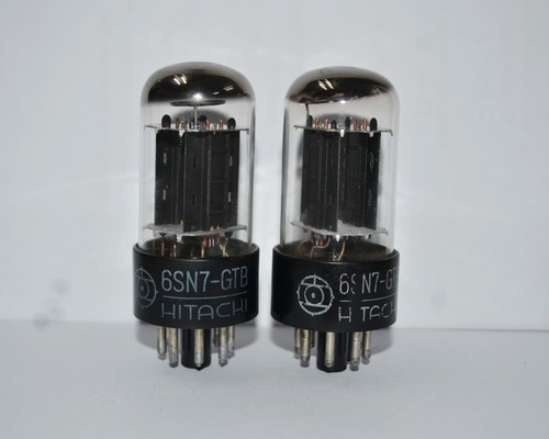 MATCHING PAIR 6SN7GTB HITACHI Tested with TV-7D/U - Picture 4 of 4