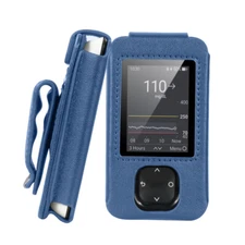✔️ Leather Fitted Case for Dexcom G7 Receiver with Secure Fit & Screen Protector