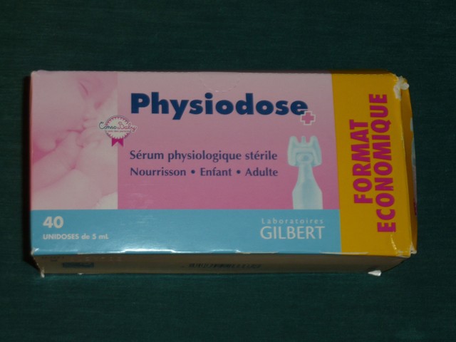 Gilbert Physiodose Sterile Physiological Serum 40 Single Doses serum For baby