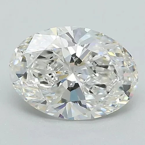 Diamante CVD de corte H OVAL de 2,49 quilates cultivado en laboratorio color VS1 claridad certificado IGI - Imagen 1 de 13