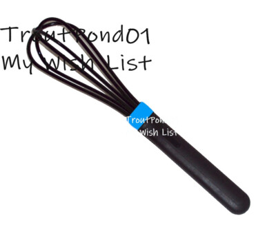 Tupperware Utensil Chef Series Pro Black Cooking Tools Whisk Whip Rare Blue Band