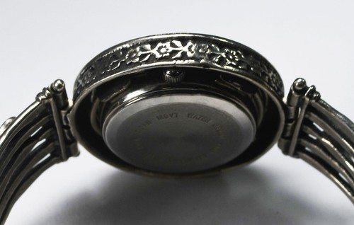 Pulsera reloj pulsera plata esterlina Silpada Designs Shablool Didae 30 mm 6" - Imagen 7 de 9