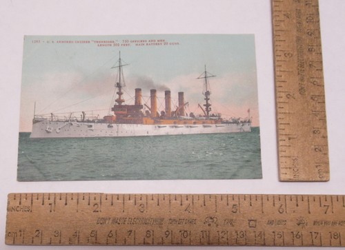 US Armored CRUISER "TENNESSEE" - POST CARD - #1796 - Picture 5 of 8