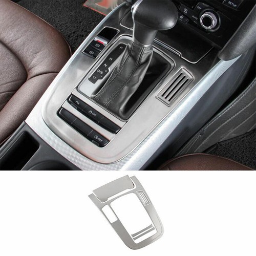 For Audi Q5 2009-2016 2017 Silver Titanium Central Console Gear Shift Panel Trim