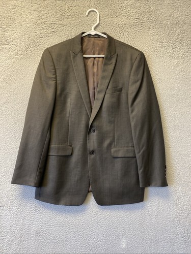 Calvin Klein Herren Slim Fit Blazer Sakko Braun Größe 40 S Neu ohne Etikett / 71-58