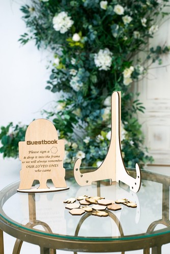 Millennium Falcon wedding guest book alternative with 100 inserts - Picture 11 of 12