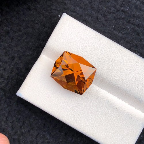 8.75 Ct Natural Faceted Cut Yellow to Orang Color Citrine Gemstone Origin Brazil - Picture 10 of 15