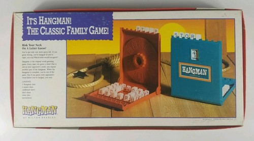 HANGMAN 1988 by Milton Bradley Replacement Game Box And Instructions - Picture 2 of 4