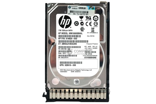 656108-001 HP HDD 1TB 7.2K SATA 6G 2.5" SFF HOT-SWAP GEN8 - Picture 3 of 7