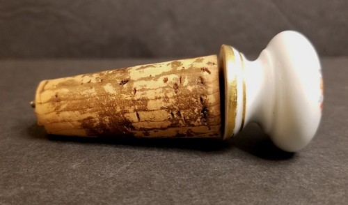 RARE Antique Meissen Wine Cork Stopper 1815 To 1860 Mark HTF - Bild 2 von 7