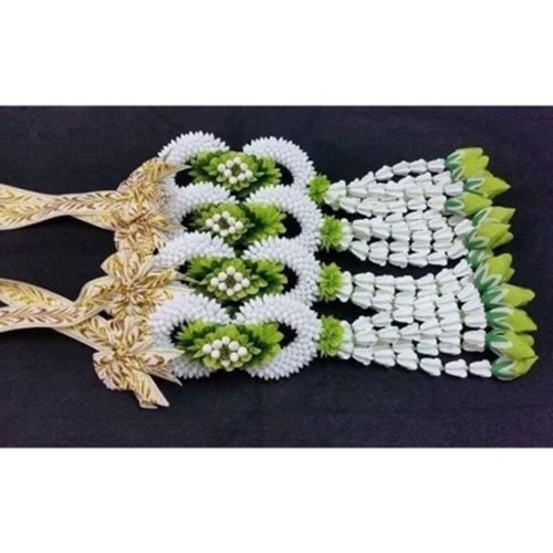 Pair Green Garland Artificial Wedding Ceremony Groom Bride Decor Hangin Necklace - Picture 4 of 6